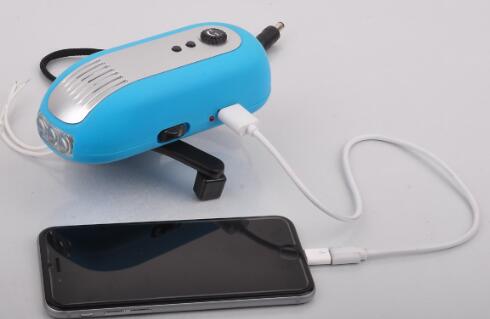 DYNAMO LED TORCH WITH MOBILE PHONE CHARGER(图1)