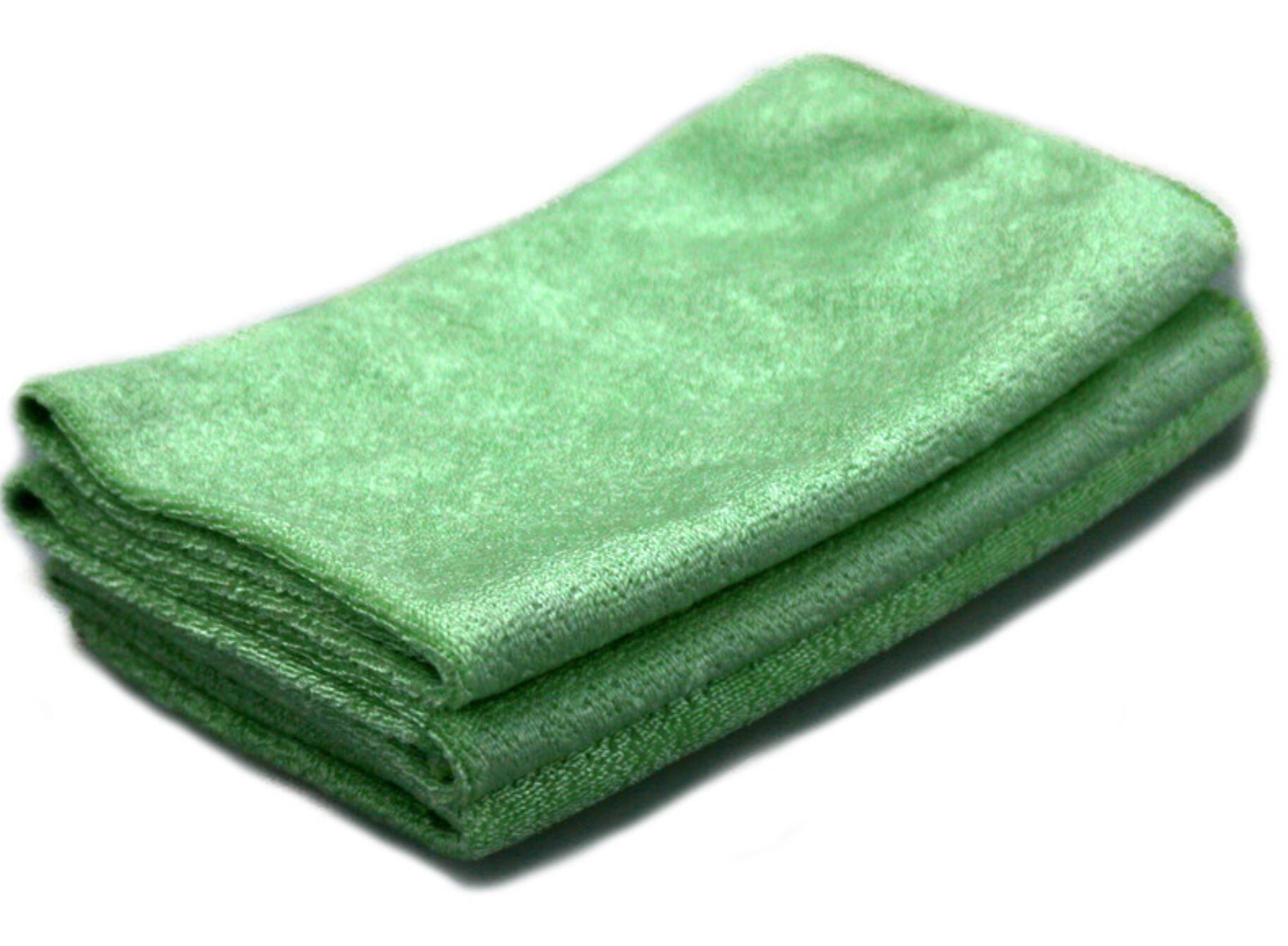 Weft knitted bright cloth